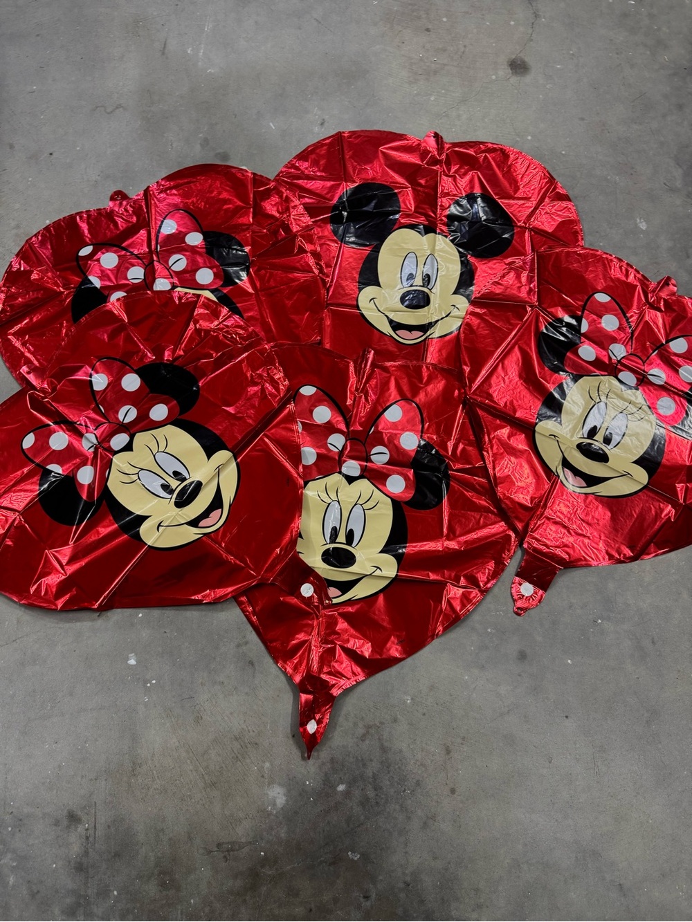 Disney Minnie Mouse Red and Black Foil Balloon Set